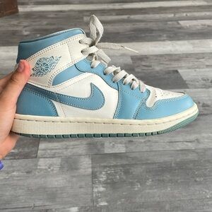 Light blue air Jordan 1 university